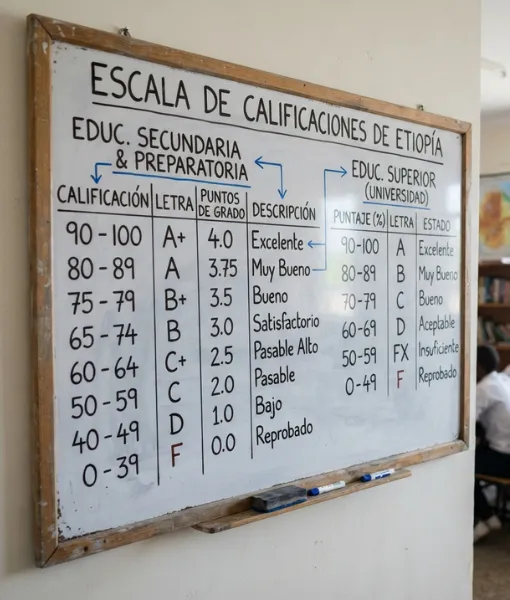 Escala de calificaciones de Etiopía