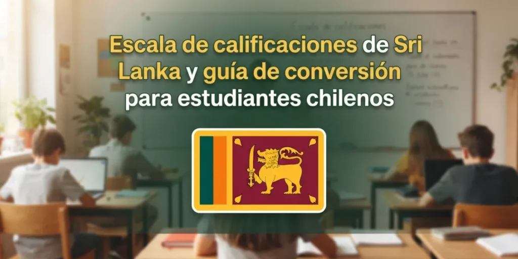 Escala de calificaciones de Sri Lanka y guía de conversión para estudiantes chilenos