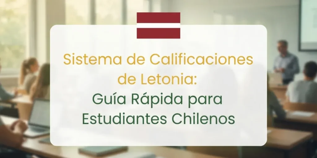 Sistema de Calificaciones de Letonia Guía Rápida para Estudiantes Chilenos