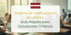 Sistema de Calificaciones de Letonia Guía Rápida para Estudiantes Chilenos