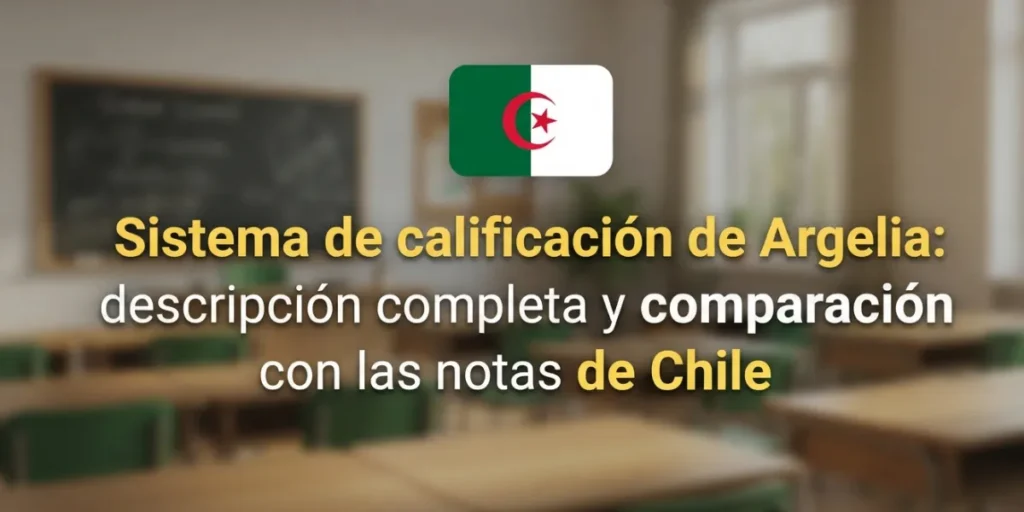 Sistema de calificación de Argelia: descripción completa y comparación con las notas de Chile