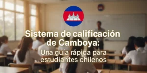 Sistema de calificación de Camboya Una guía rápida para estudiantes chilenos