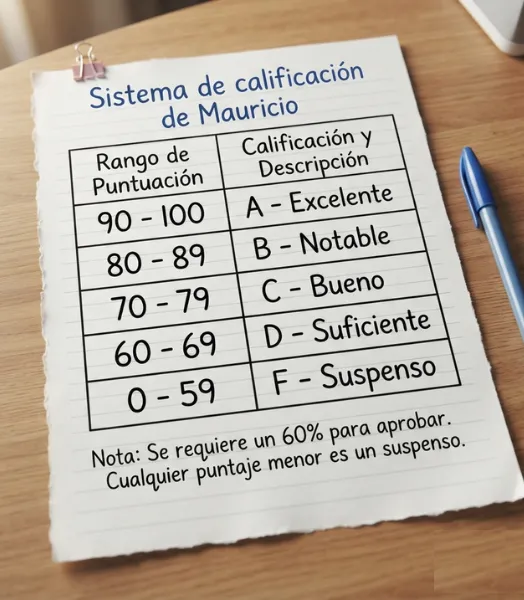 Sistema de calificación de Mauricio