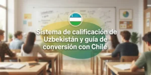 Sistema de calificación de Uzbekistán y guía de conversión con Chile