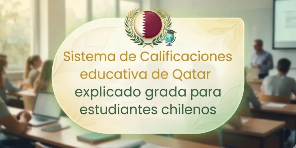 Sistema de calificación educativa de Qatar explicado para estudiantes chilenos