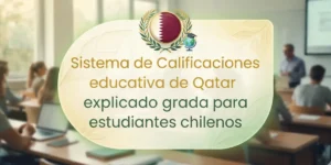 Sistema de calificación educativa de Qatar explicado para estudiantes chilenos