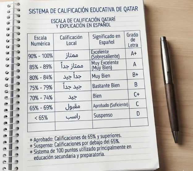 Sistema de calificación educativa de Qatar