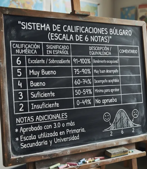 Sistema de calificaciones Búlgaro