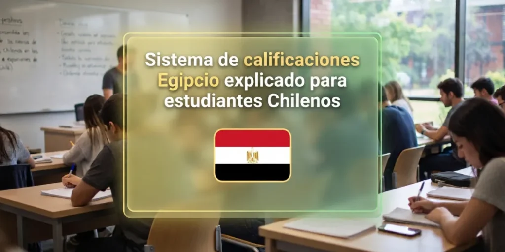 Sistema de calificaciones Egipcio explicado para estudiantes Chilenos
