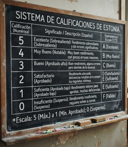 Sistema de calificaciones de Estonia