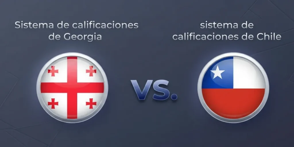 Sistema de calificaciones de Georgia vs. sistema de calificaciones de Chile