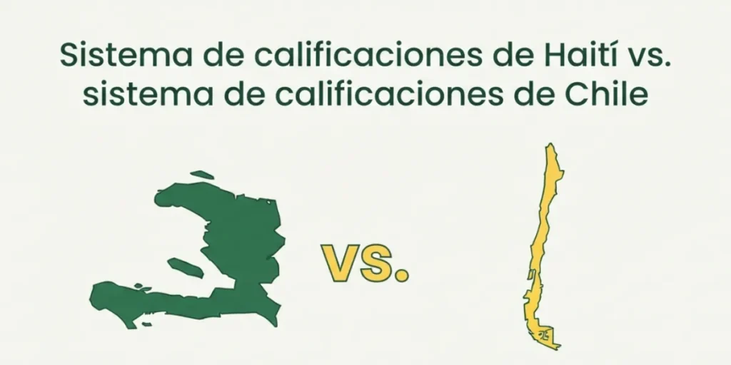 Sistema de calificaciones de Haití vs. sistema de calificaciones de Chile