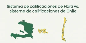 Sistema de calificaciones de Haití vs. sistema de calificaciones de Chile