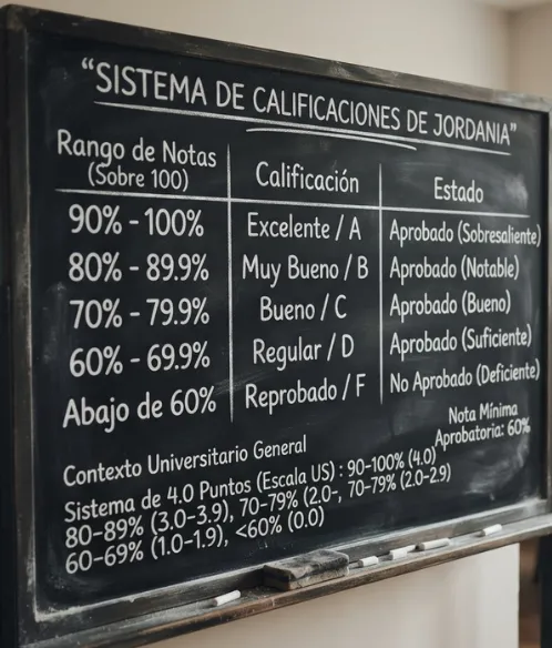 Sistema de calificaciones de Jordania