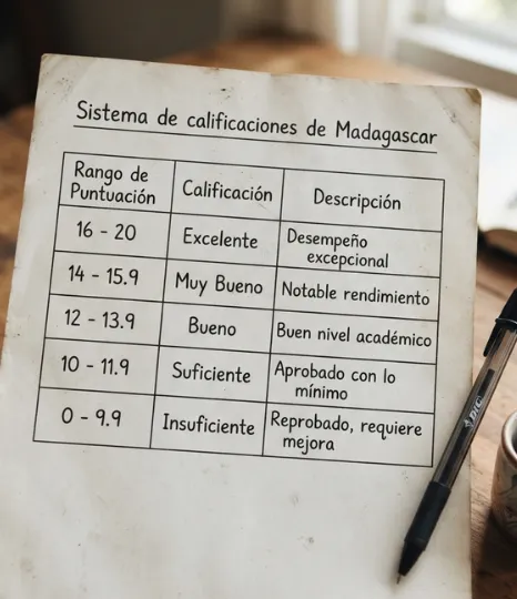 Sistema de calificaciones de Madagascar