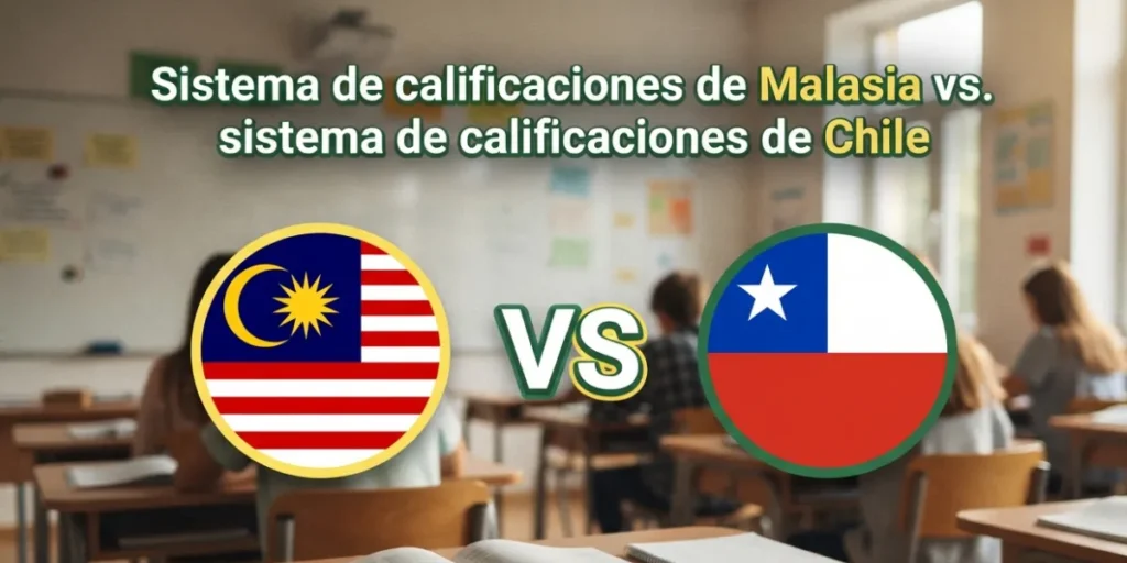 Sistema de calificaciones de Malasia vs. sistema de calificaciones de Chile
