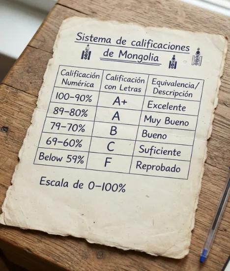 Sistema de calificaciones de Mongolia