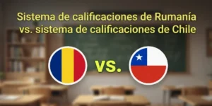 Sistema de calificaciones de Rumanía vs. sistema de calificaciones de Chile