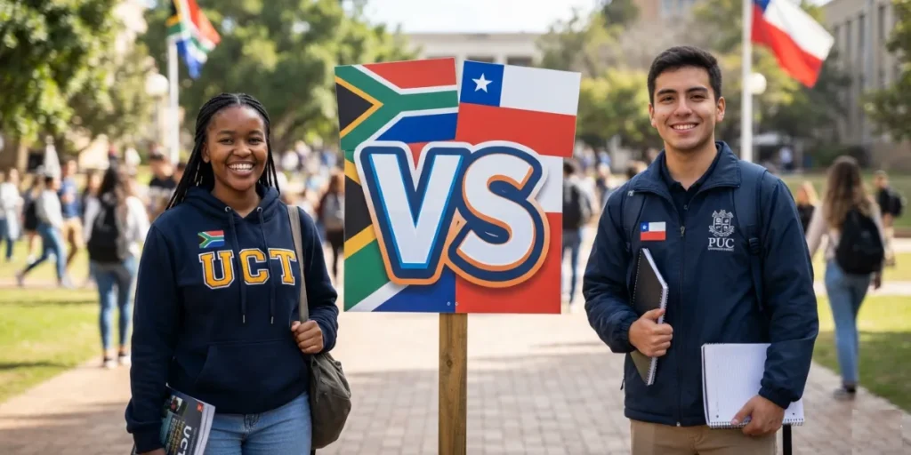 Sistema de calificaciones de Sudáfrica vs. sistema de calificaciones de Chile