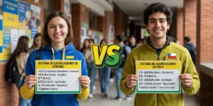 Sistema de calificaciones de Ucrania vs. sistema de calificaciones de Chile