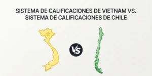 Sistema de calificaciones de Vietnam vs. sistema de calificaciones de Chile