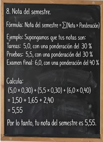 8. Nota del semestre