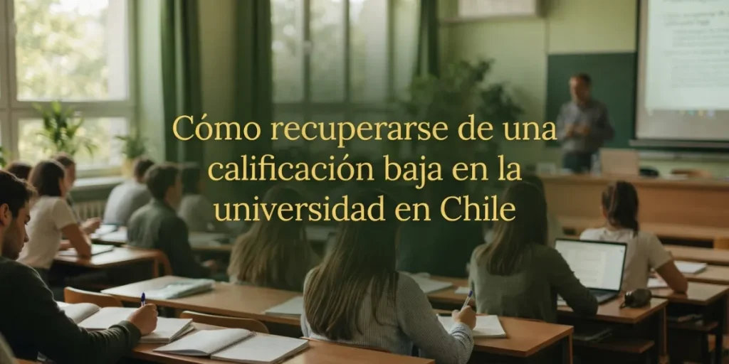 Cómo recuperarse de una calificación baja en la universidad en Chile