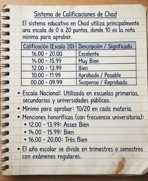 Escala de calificaciones de Chad