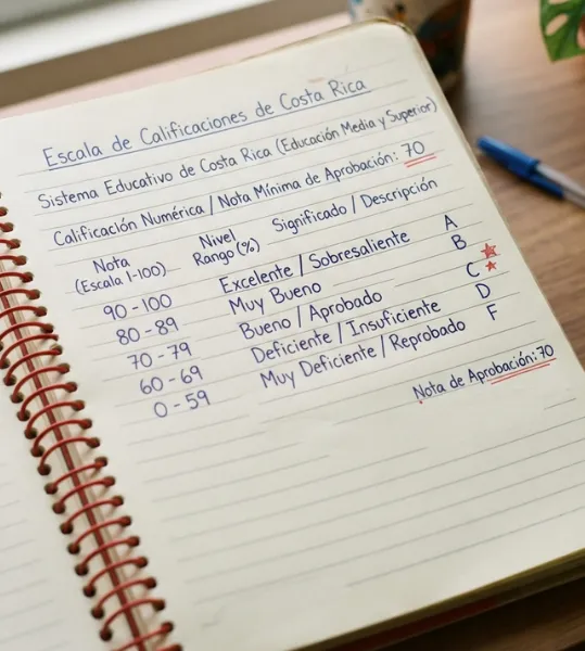 Escala de calificaciones de Costa Rica