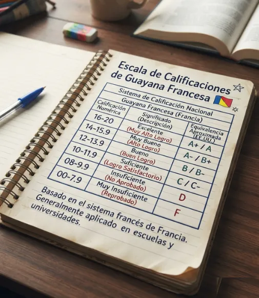 Escala de calificaciones de Guayana Francesa