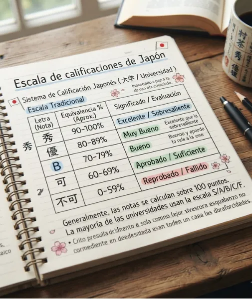 Escala de calificaciones de Japón