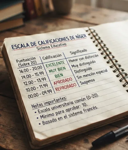 Escala de calificaciones de Níger