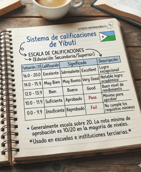 Escala de calificaciones de Yibuti