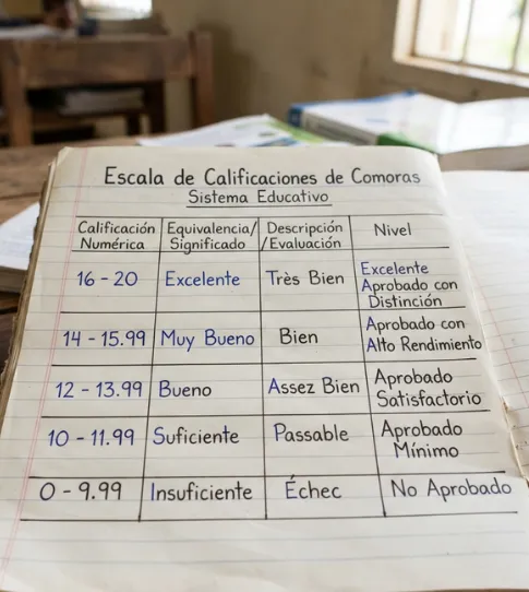 Escala de calificaciones de las Islas Malvinas