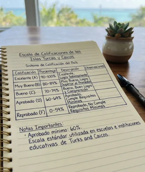 Escala de calificaciones de las Islas Turcas y Caicos