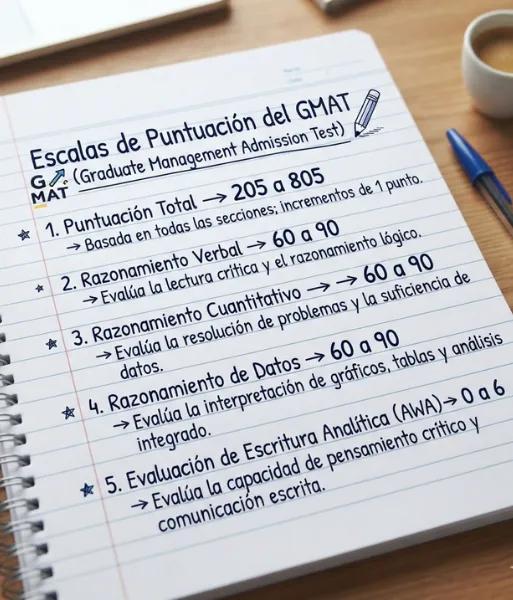 Escalas de puntuación del GMAT