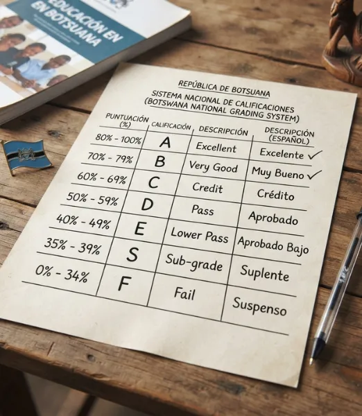 Sistema de calificaciones de Botsuana