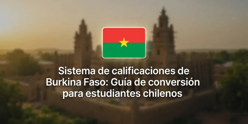 Sistema de calificaciones de Burkina Faso Guía de conversión para estudiantes chilenos
