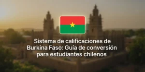 Sistema de calificaciones de Burkina Faso Guía de conversión para estudiantes chilenos