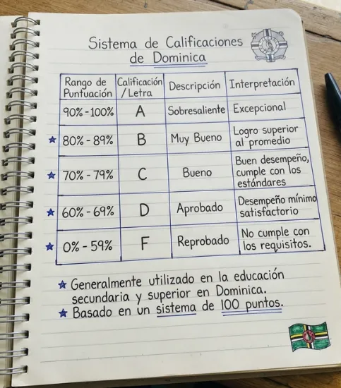 Sistema de calificaciones de Chad