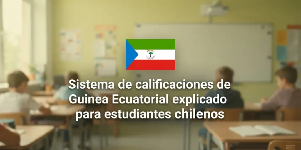 Sistema de calificaciones de Guinea Ecuatorial explicado para estudiantes chilenos