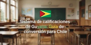 Sistema de calificaciones de Guyana Guía de conversión para Chile