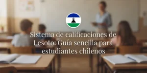 Sistema de calificaciones de Lesoto Guía sencilla para estudiantes chilenos