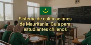 Sistema de calificaciones de Mauritania Guía para estudiantes chilenos