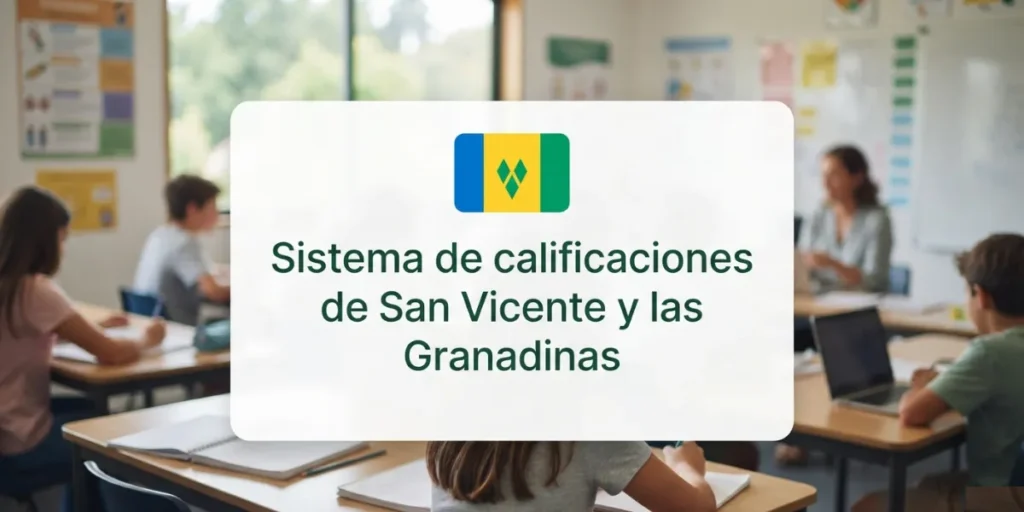Sistema de calificaciones de San Vicente y las Granadinas Guía para estudiantes chilenos