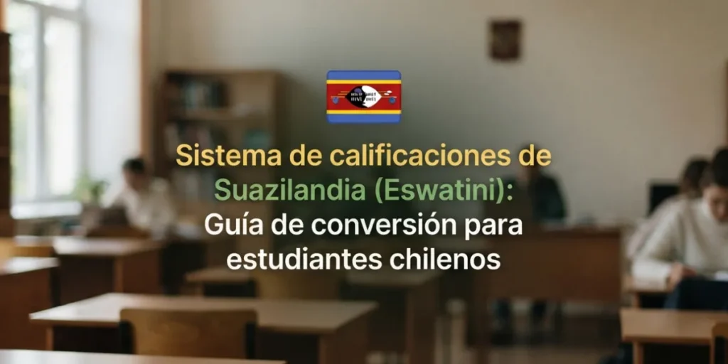 Sistema de calificaciones de Suazilandia (Eswatini) Guía de conversión para estudiantes chilenos