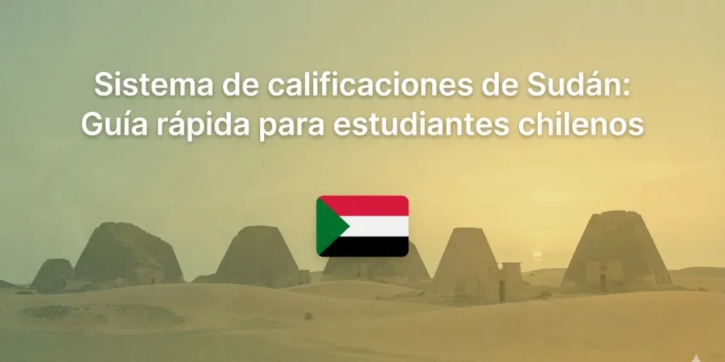 Sistema de calificaciones de Sudán Guía rápida para estudiantes chilenos