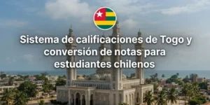 Sistema de calificaciones de Togo y conversión de notas para estudiantes chilenos