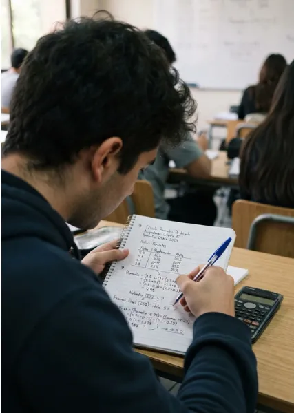 Cómo comprobar tu calificación final sin un examen final
