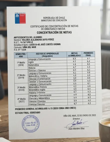 Cómo obtener una concentración de notas